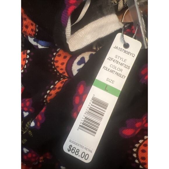 NWT Joseph A floral print button up cardigan office workwear Large relaxed - Picture 10 of 10